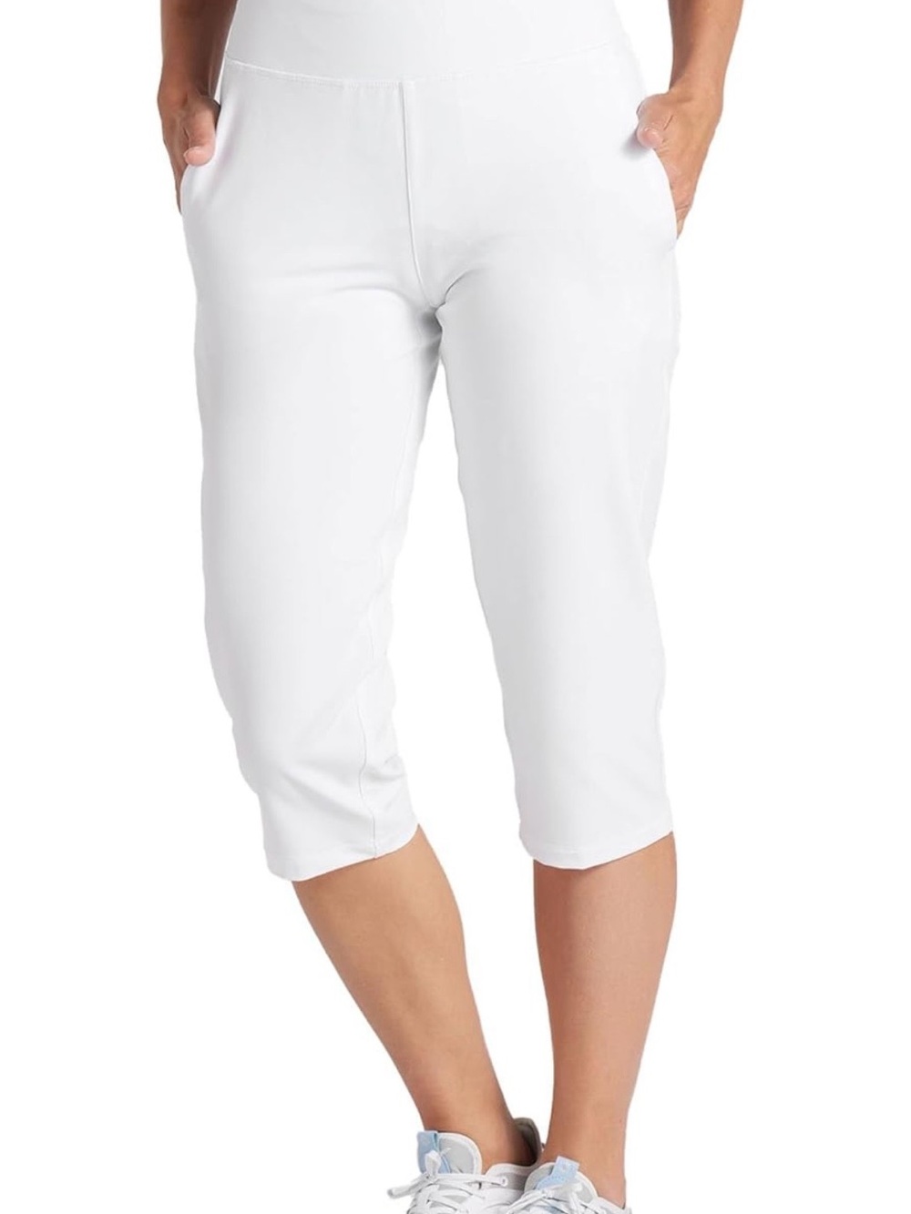 NWT Puma Women’s White Capri Active Pants with Pockets